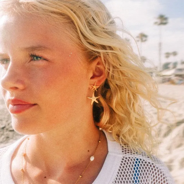 Starfish Dangle Stud Earrings sold by Modcloth product image thumbnail 4