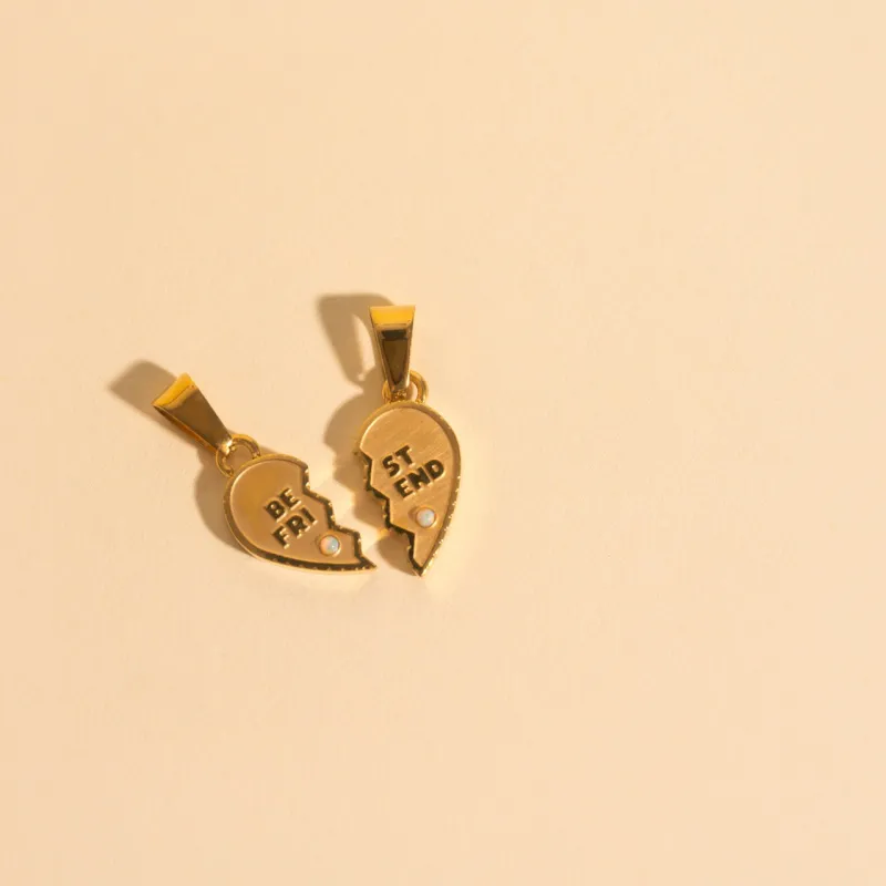 Best Friend Necklace Charm Set sold by Modcloth