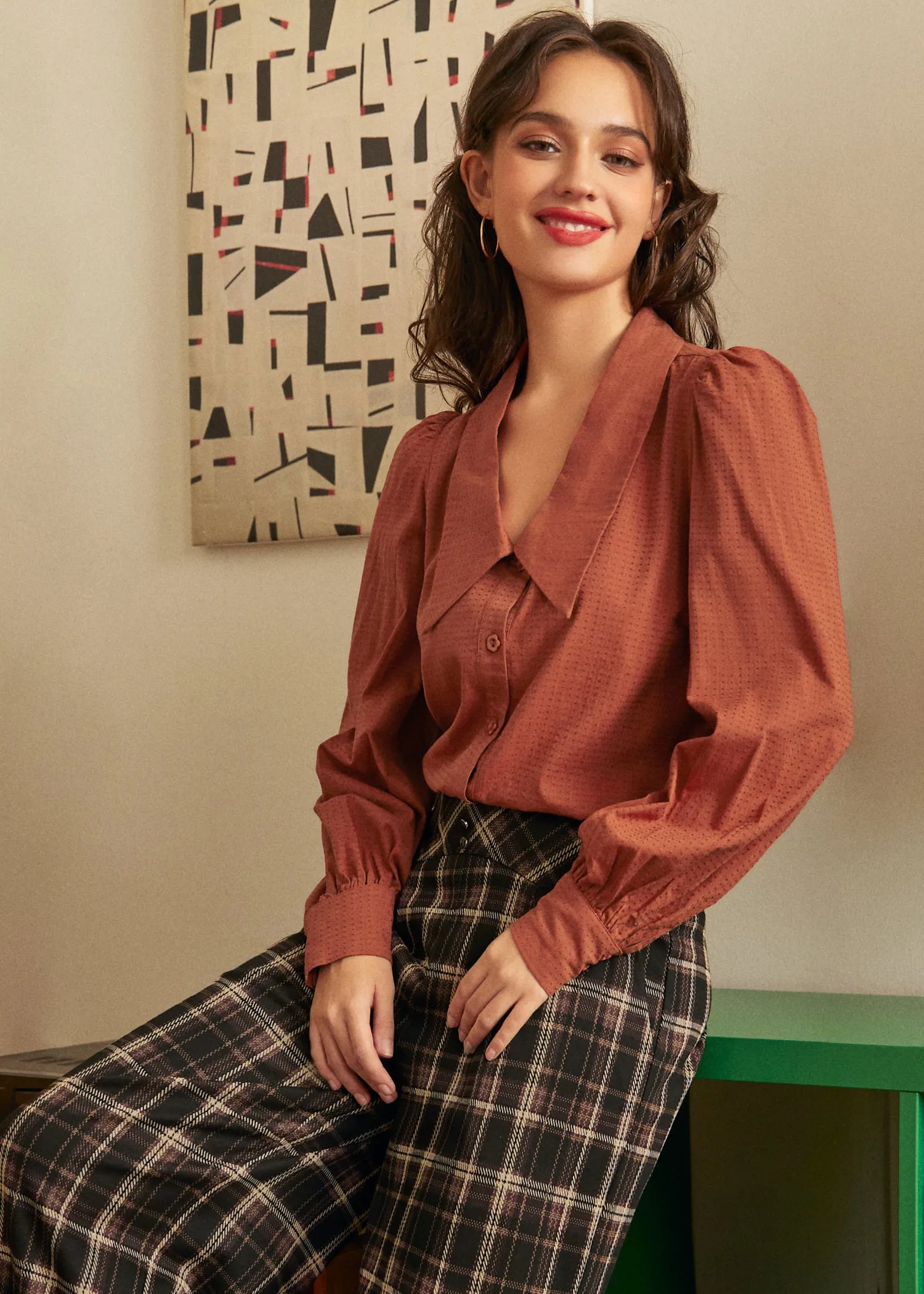 Petal Picnic Long Sleeve Blouse sold by Modcloth product image thumbnail 4