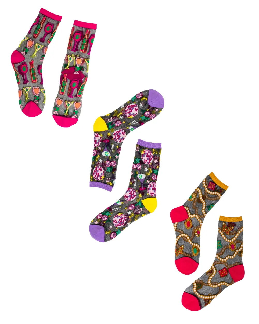 Black Sheer Socks Bundle 1 🍸 Happy Hour sold by Modcloth