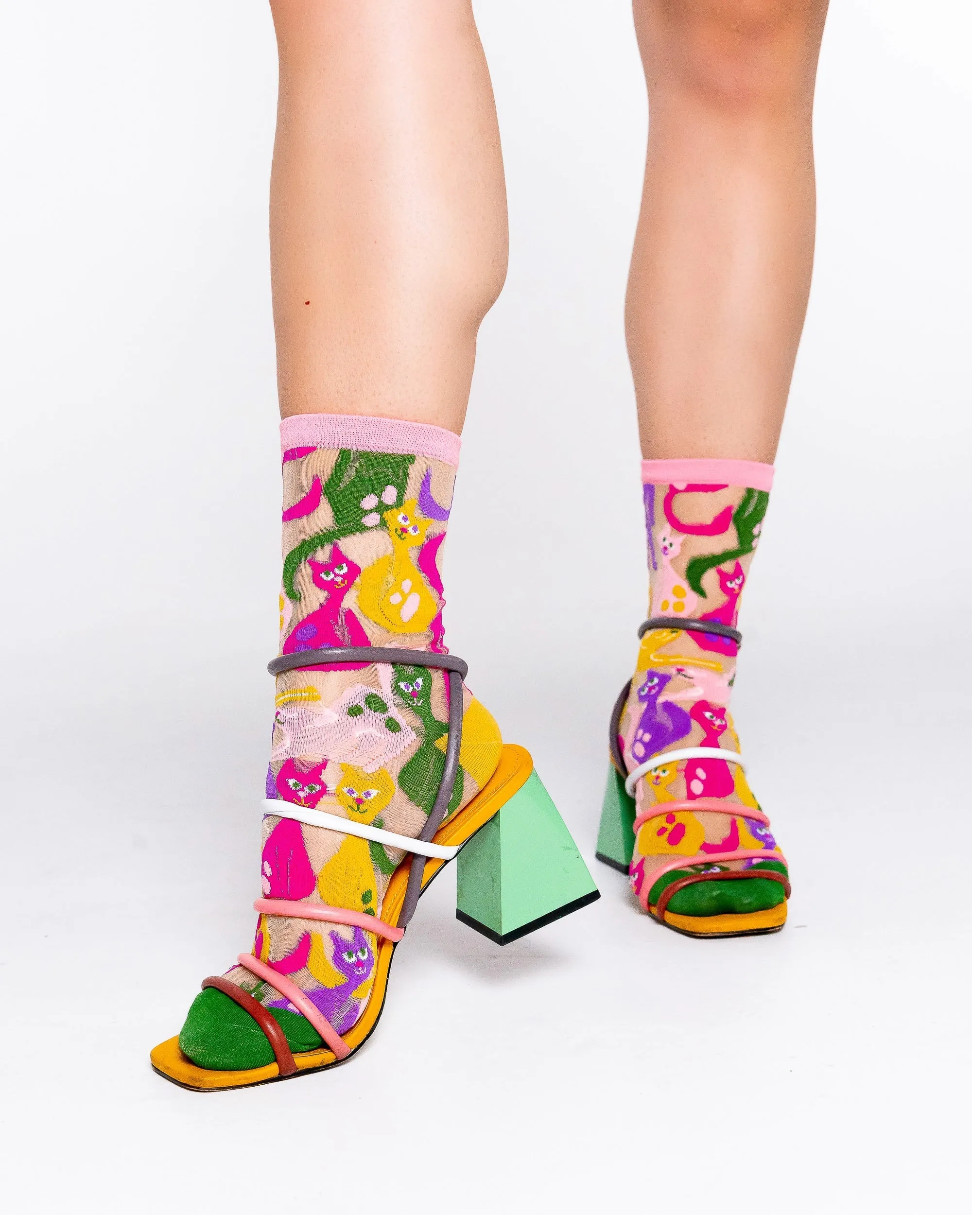 Cat Lovers Sheer Socks Bundle sold by Modcloth product image thumbnail 5