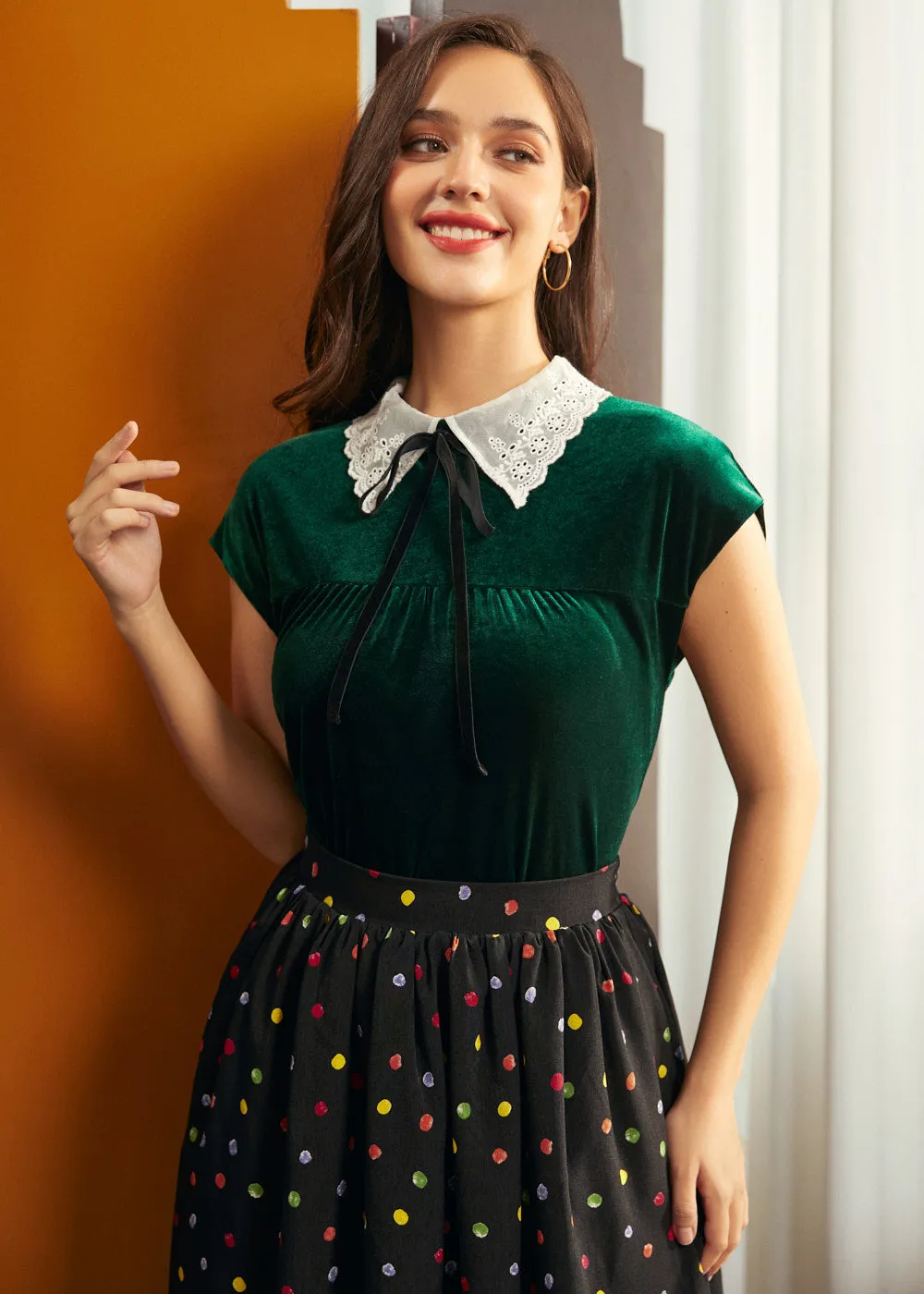 Vintage Velvet Reverie Top sold by Modcloth