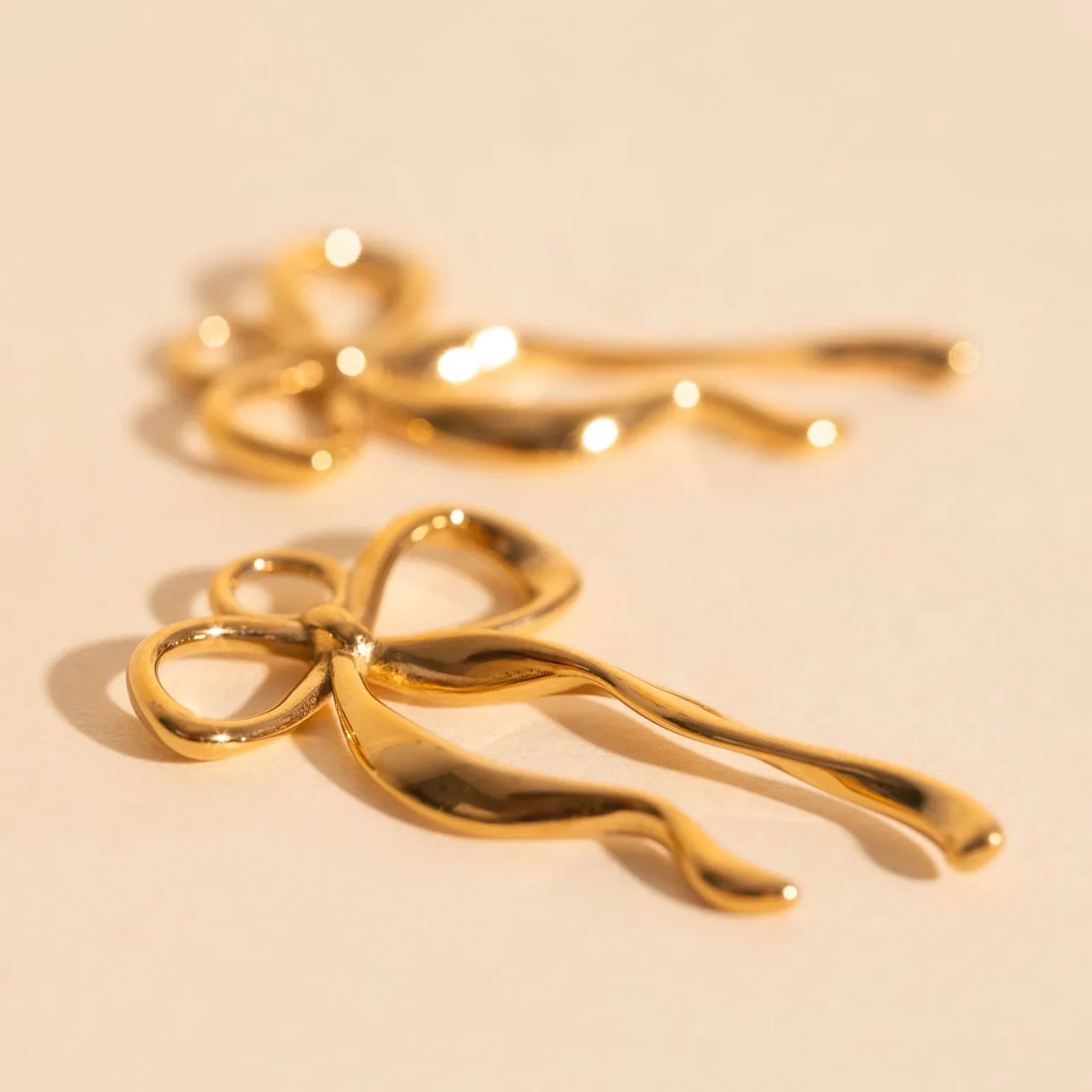 Ribbon Bow Huggie Hoop Charms sold by Modcloth product image thumbnail 5