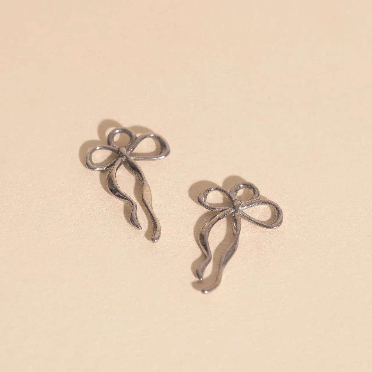 Ribbon Bow Huggie Hoop Charms sold by Modcloth product image thumbnail 2