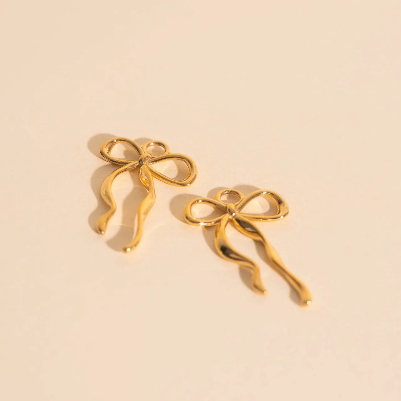 Ribbon Bow Huggie Hoop Charms sold by Modcloth product image thumbnail 4