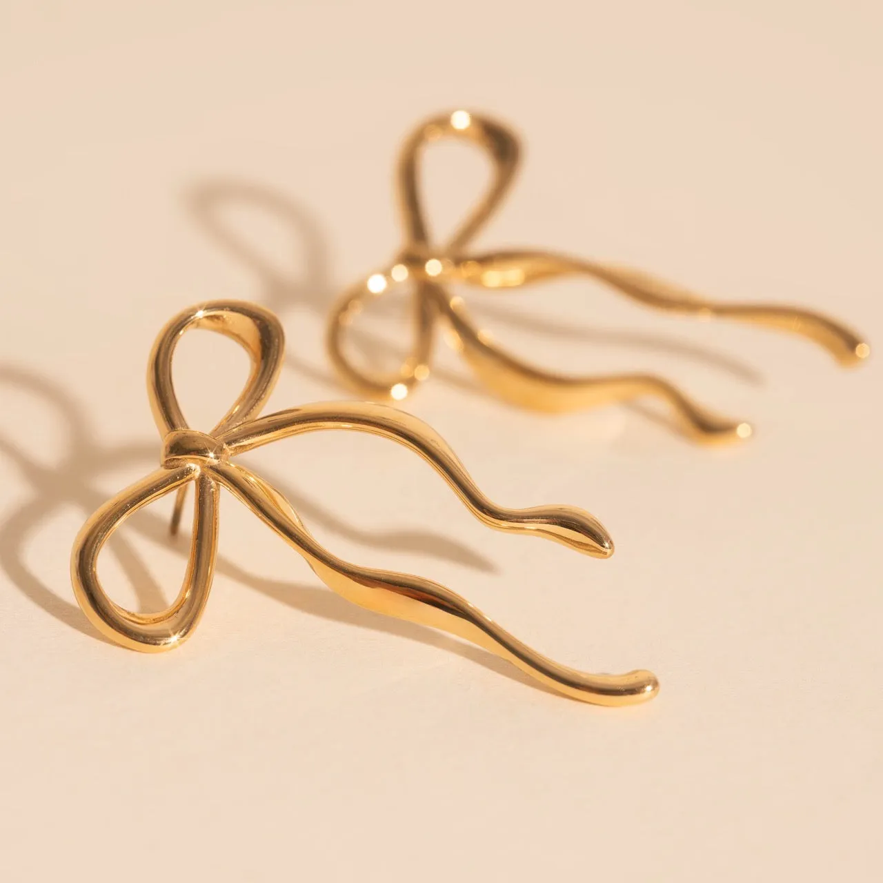Jumbo Bow Stud Earrings sold by Modcloth product image thumbnail 3