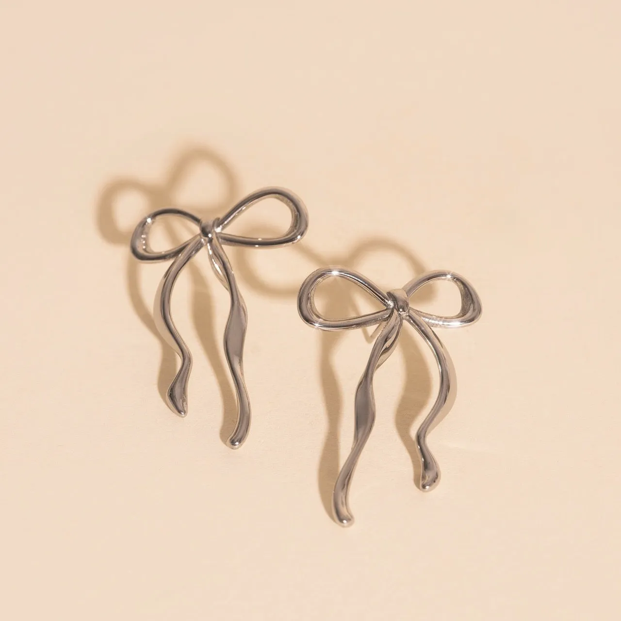 Jumbo Bow Stud Earrings sold by Modcloth product image thumbnail 4