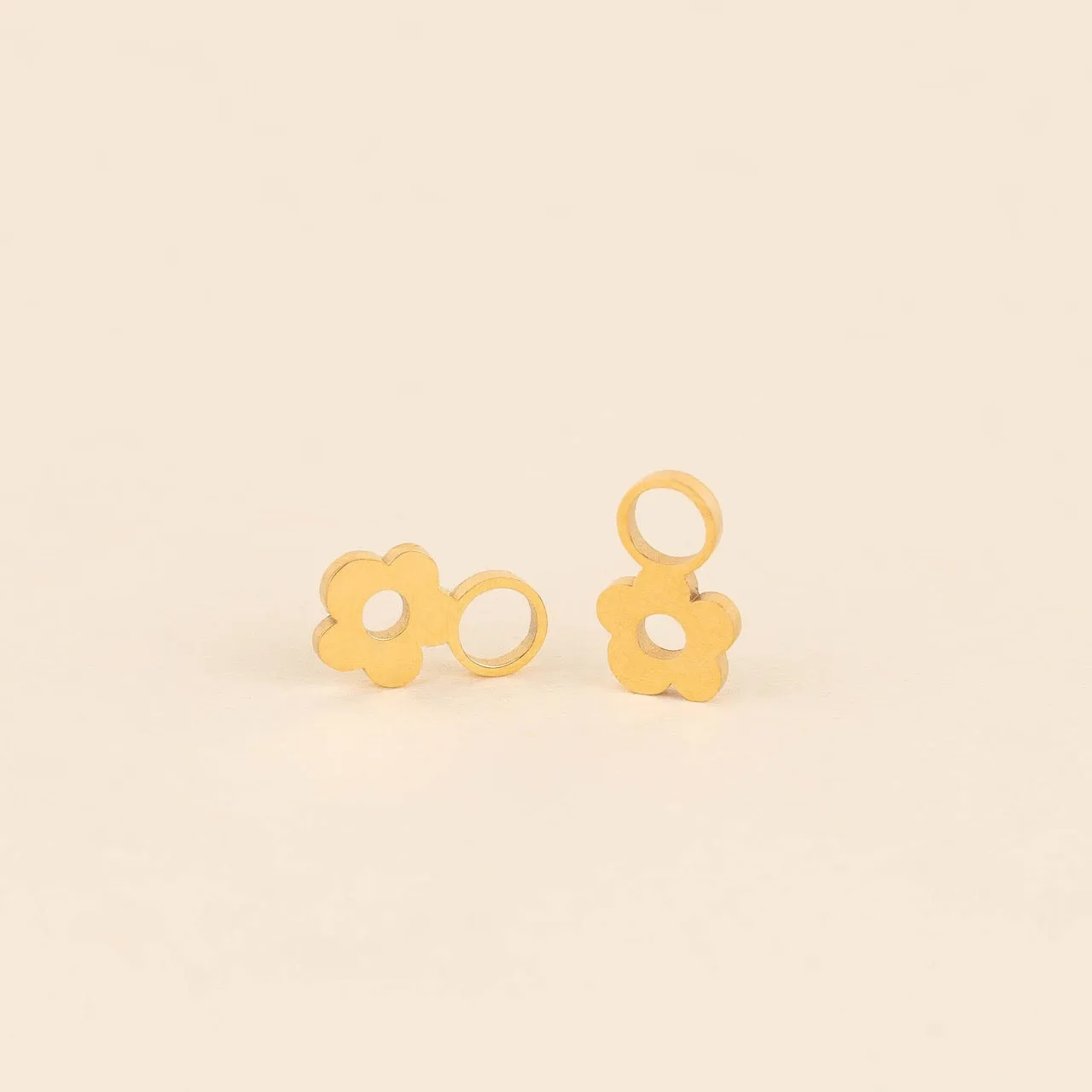 Mini Flower Huggie Hoop Charms sold by Modcloth product image thumbnail 2