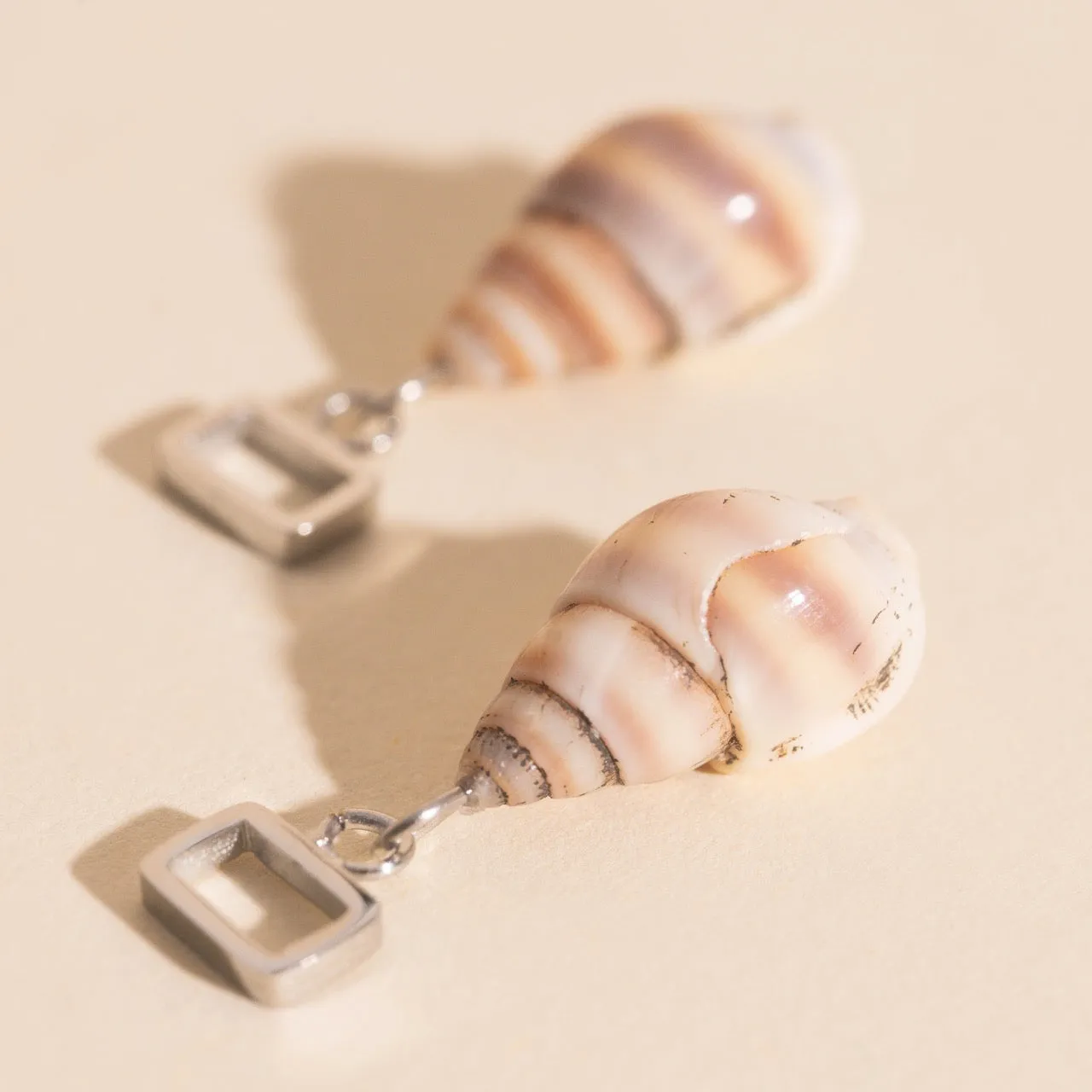 Spiral Shell Chunky Huggie Hoop Charms sold by Modcloth product image thumbnail 5