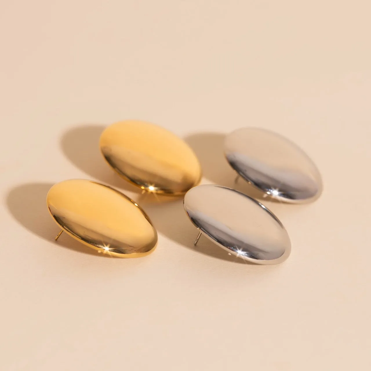 Jumbo Button Stud Earrings sold by Modcloth product image thumbnail 4
