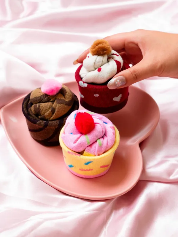 Cupcake Sock Gift Set made by Leg Avenue