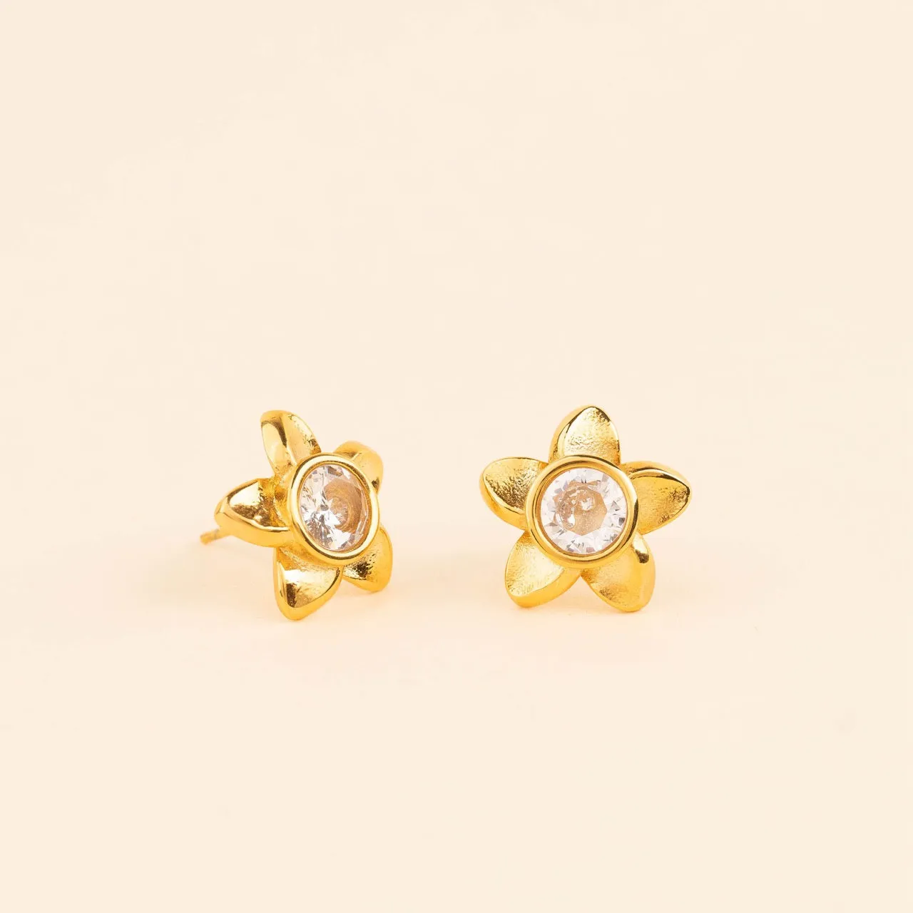 Mini Plumeria Flower Stud Earrings sold by Modcloth product image thumbnail 5