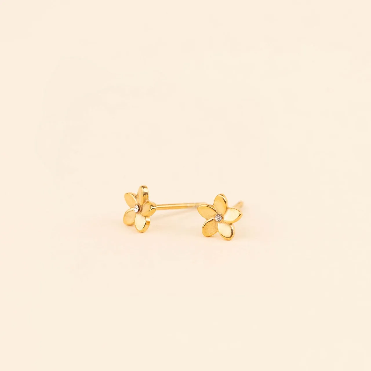 Mini Plumeria Flower Stud Earrings sold by Modcloth product image thumbnail 3