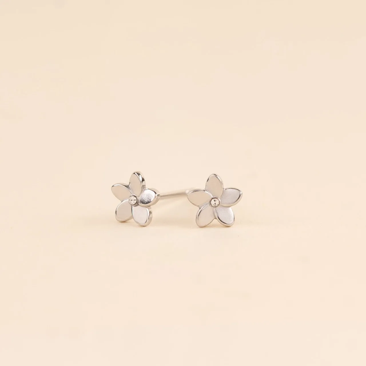 Mini Plumeria Flower Stud Earrings sold by Modcloth product image thumbnail 4