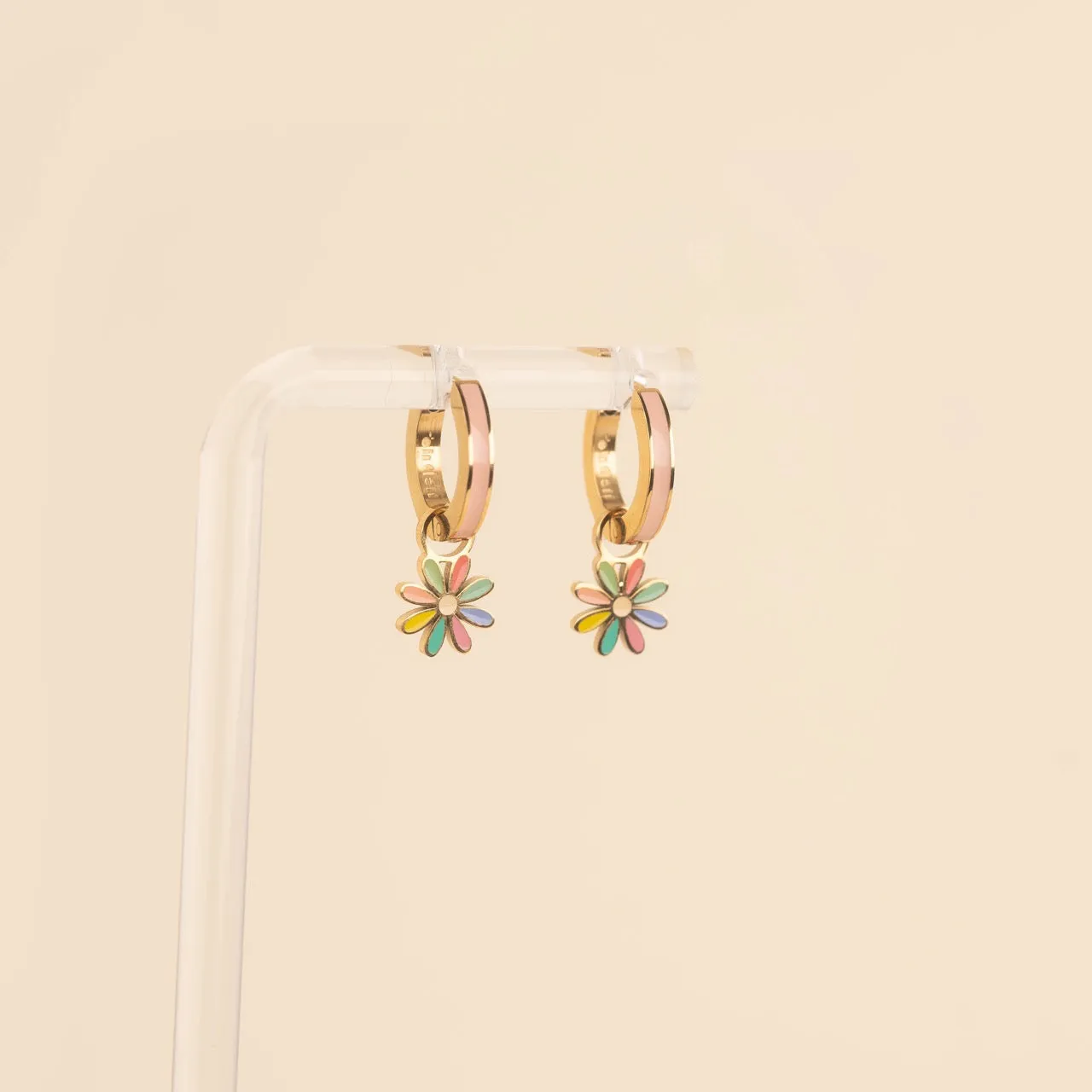 Rainbow Daisy Huggie Hoop Charms sold by Modcloth product image thumbnail 5