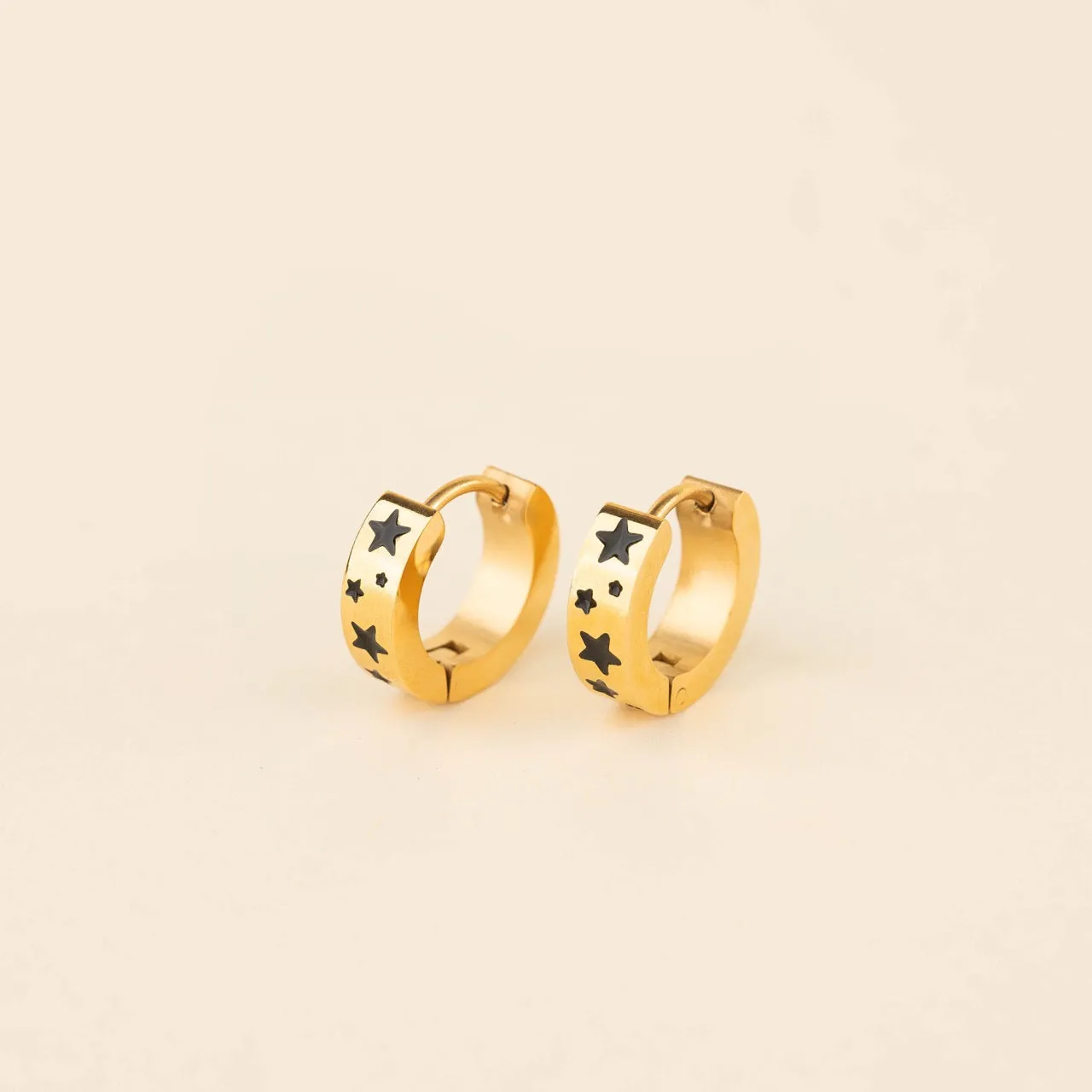 Star Chunky Huggie Hoop Earrings sold by Modcloth product image thumbnail 2