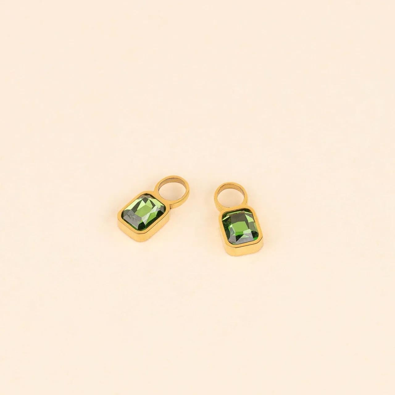 May Birthstone Huggie Hoop Charms sold by Modcloth