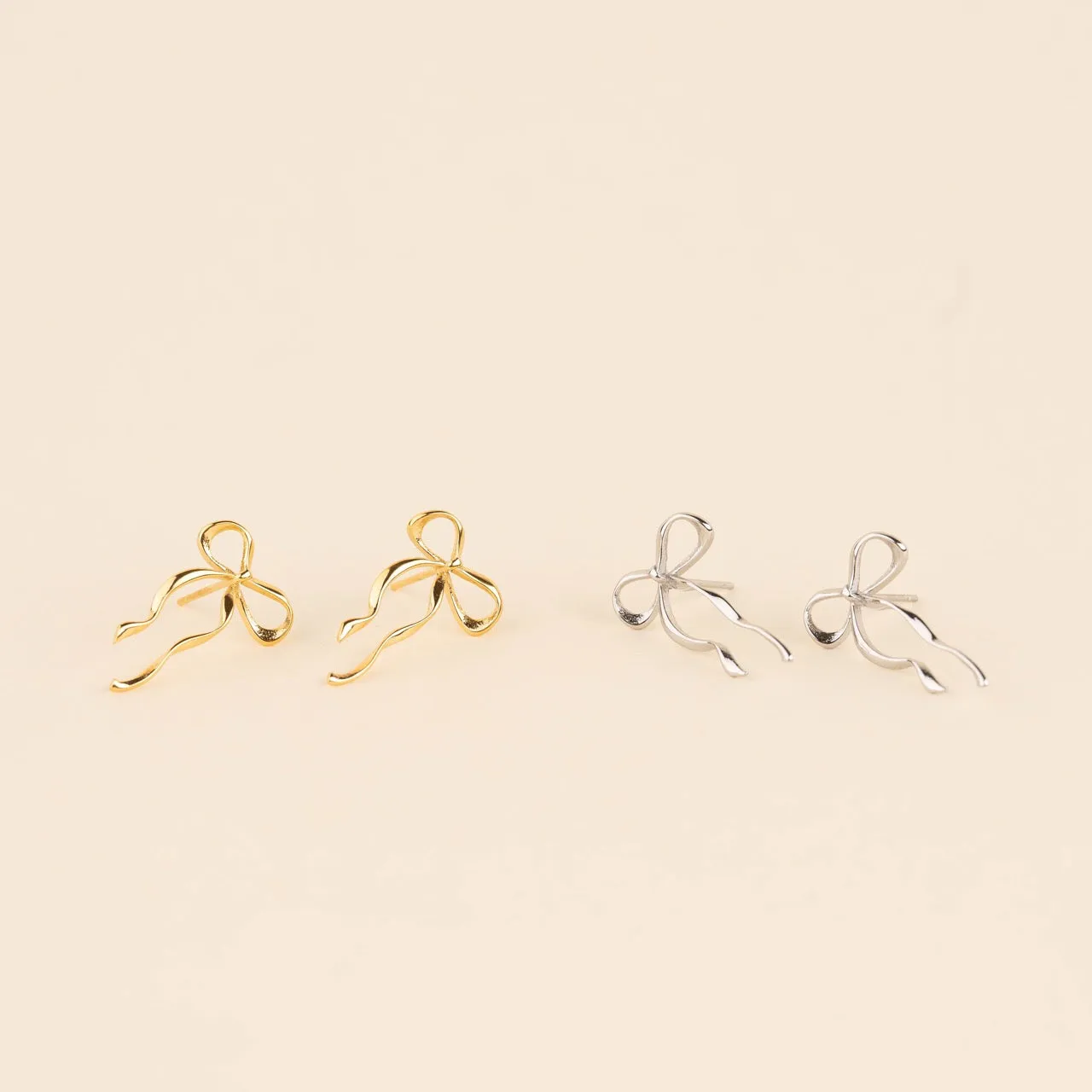Dainty Bow Stud Earrings sold by Modcloth product image thumbnail 5