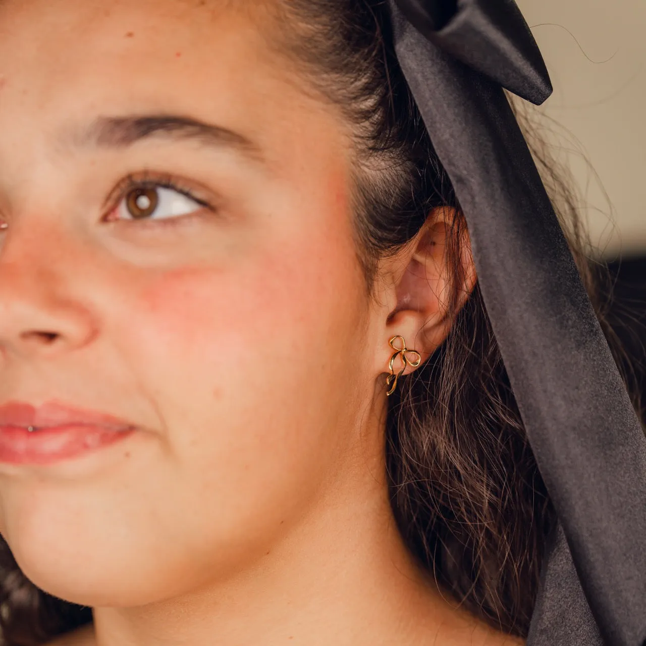 Dainty Bow Stud Earrings sold by Modcloth product image thumbnail 2