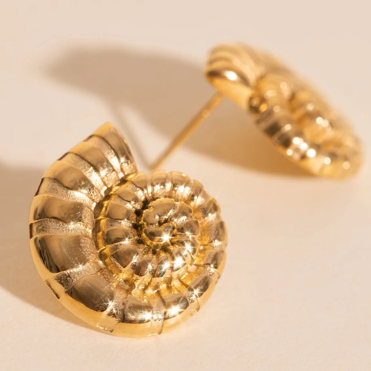 Shell Swirl Stud Earrings sold by Modcloth product image thumbnail 4
