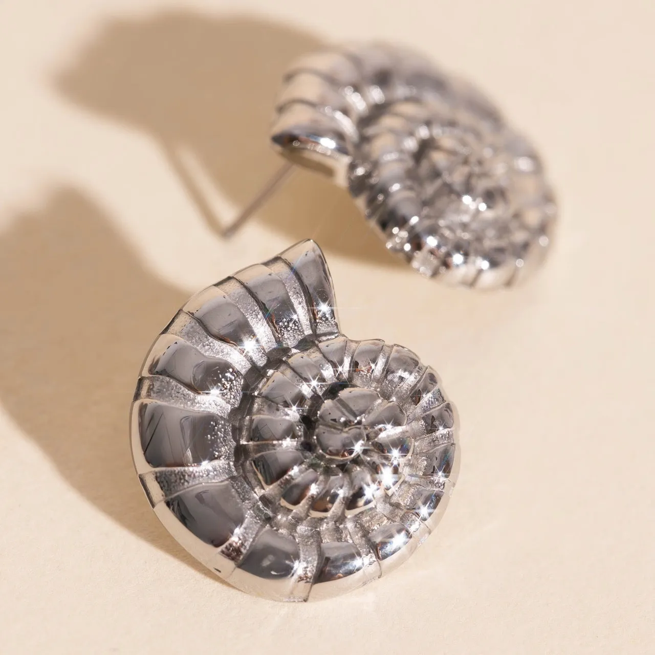 Shell Swirl Stud Earrings sold by Modcloth product image thumbnail 5