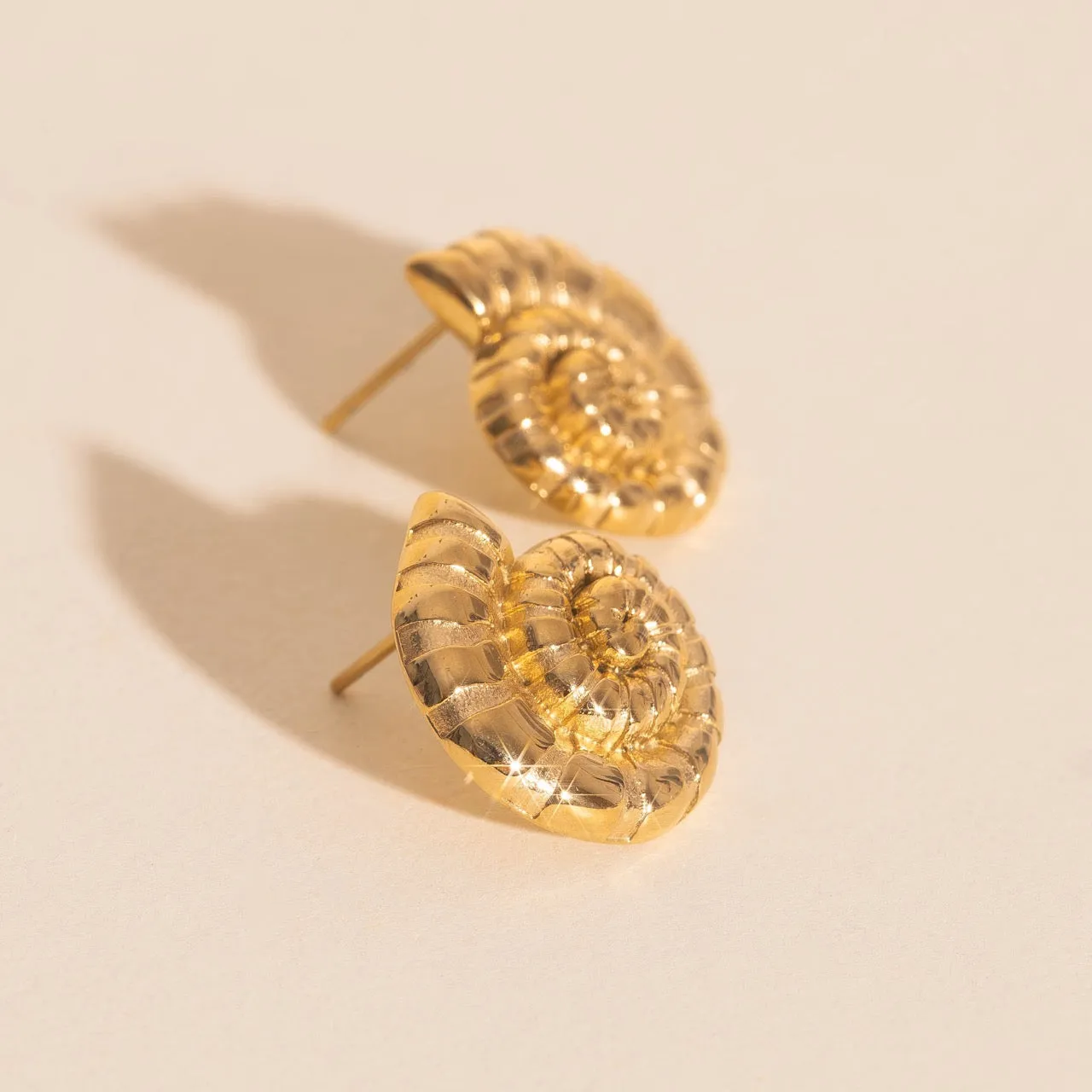 Shell Swirl Stud Earrings sold by Modcloth product image thumbnail 3