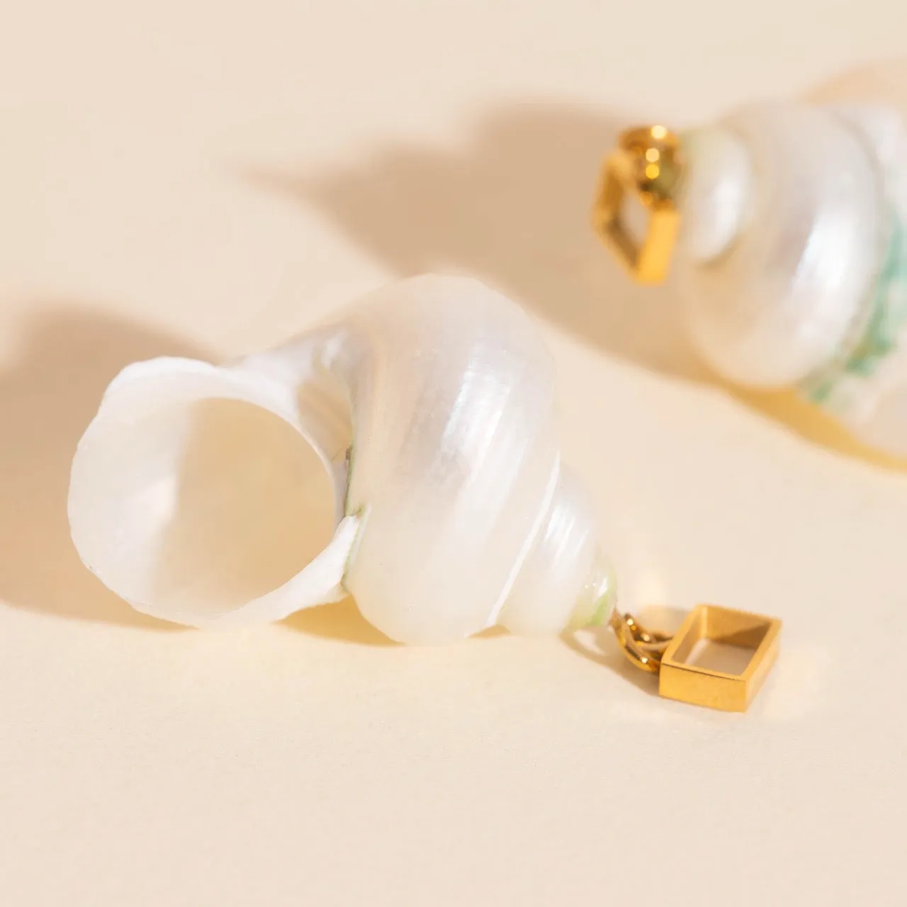 Jumbo Shell Super Chunky Huggie Hoop Charms sold by Modcloth product image thumbnail 3