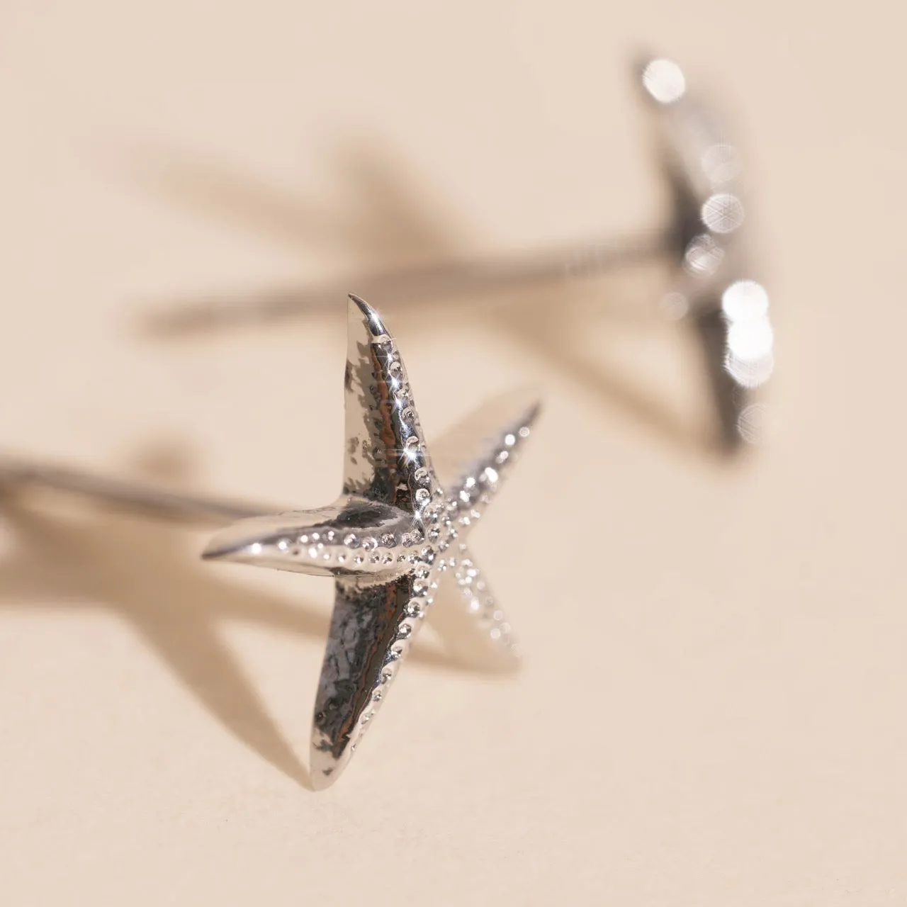 Mini Starfish Stud Earrings sold by Modcloth product image thumbnail 3