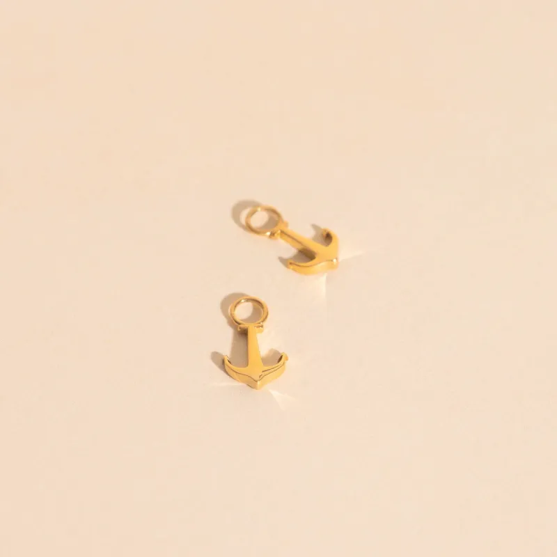 Anchors Aweigh Huggie Hoop Charms sold by Modcloth