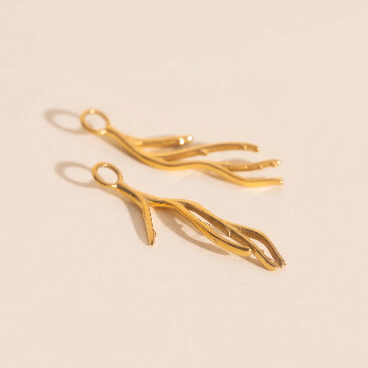 Coral Huggie Hoop Charms sold by Modcloth product image thumbnail 3