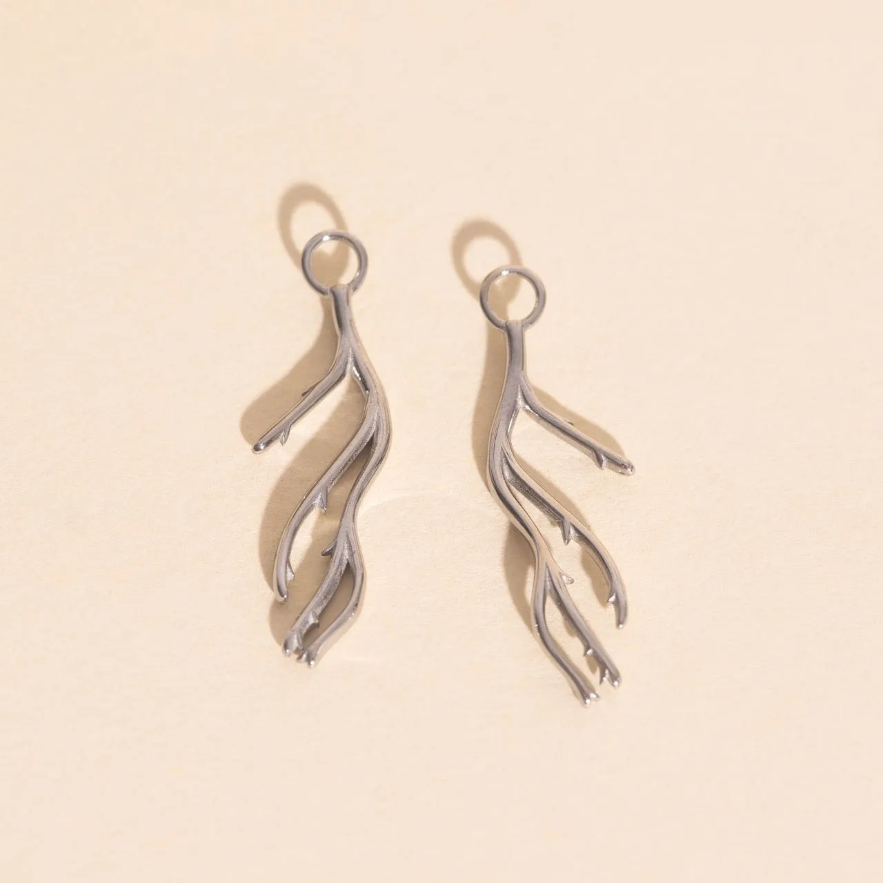 Coral Huggie Hoop Charms sold by Modcloth product image thumbnail 5