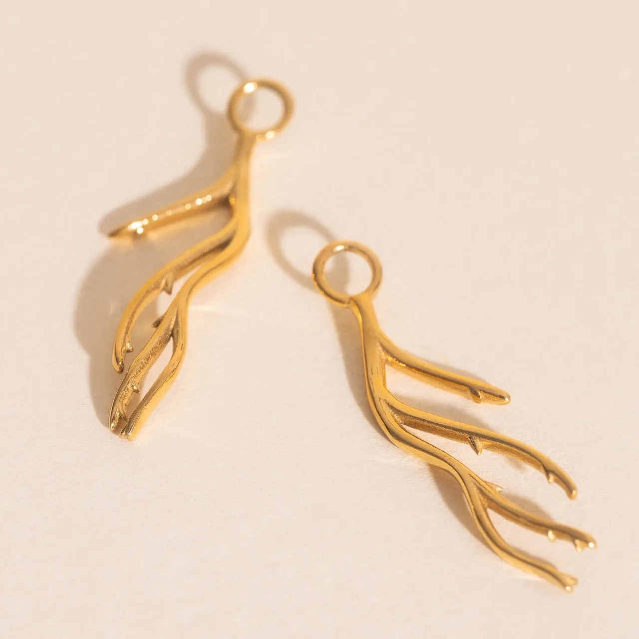 Coral Huggie Hoop Charms sold by Modcloth product image thumbnail 2