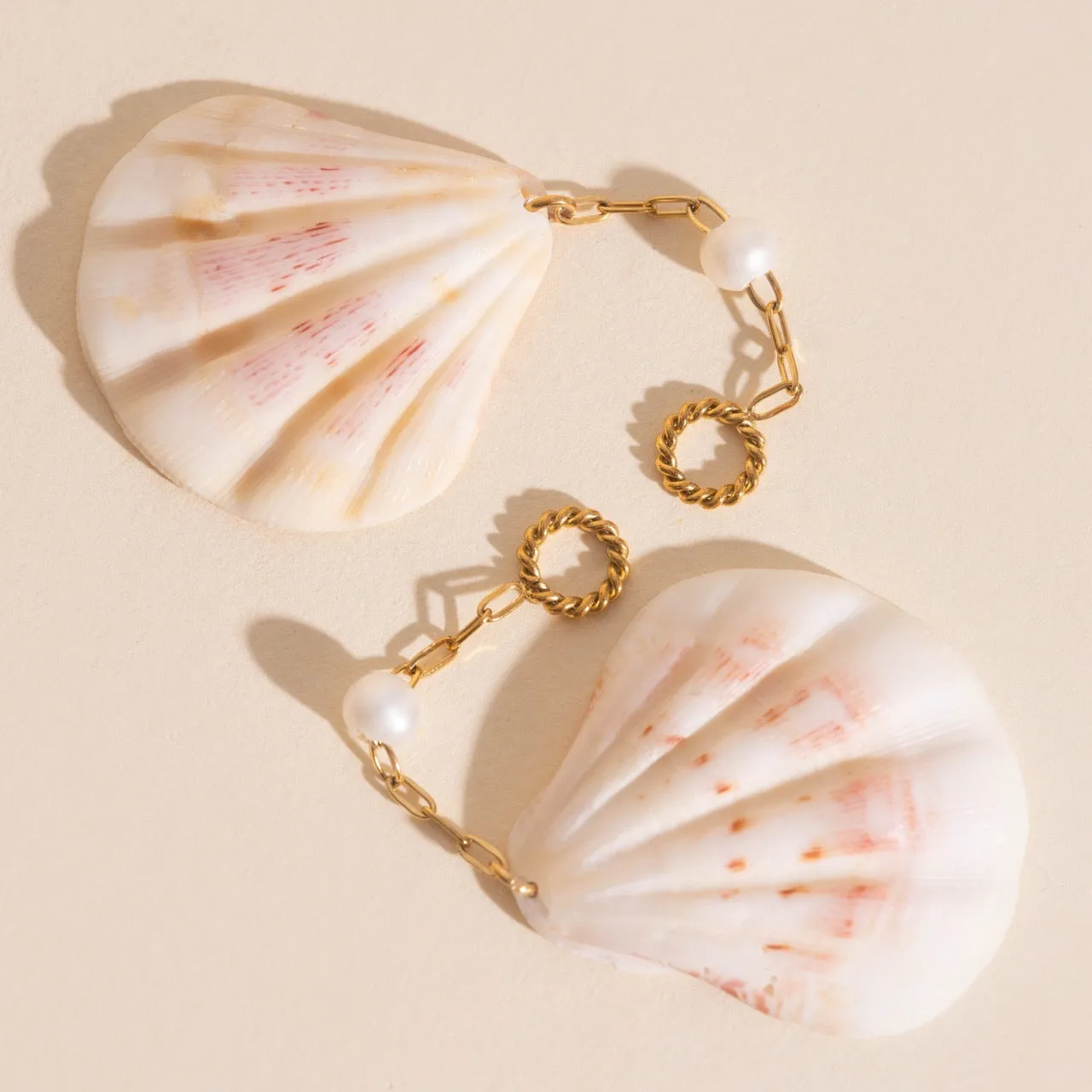 Jumbo Seashell Dangle Huggie Hoop Charms sold by Modcloth product image thumbnail 3