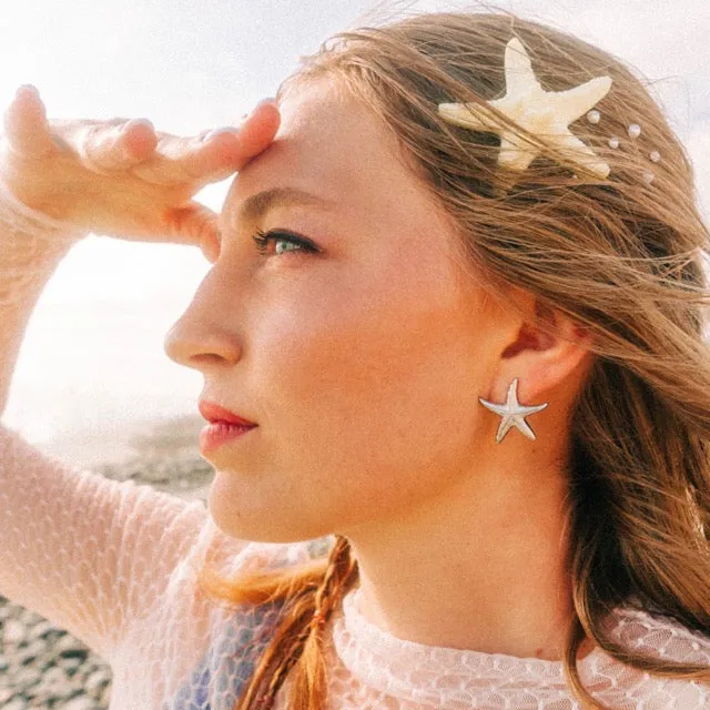 Jumbo Starfish Stud Earrings sold by Modcloth product image thumbnail 2