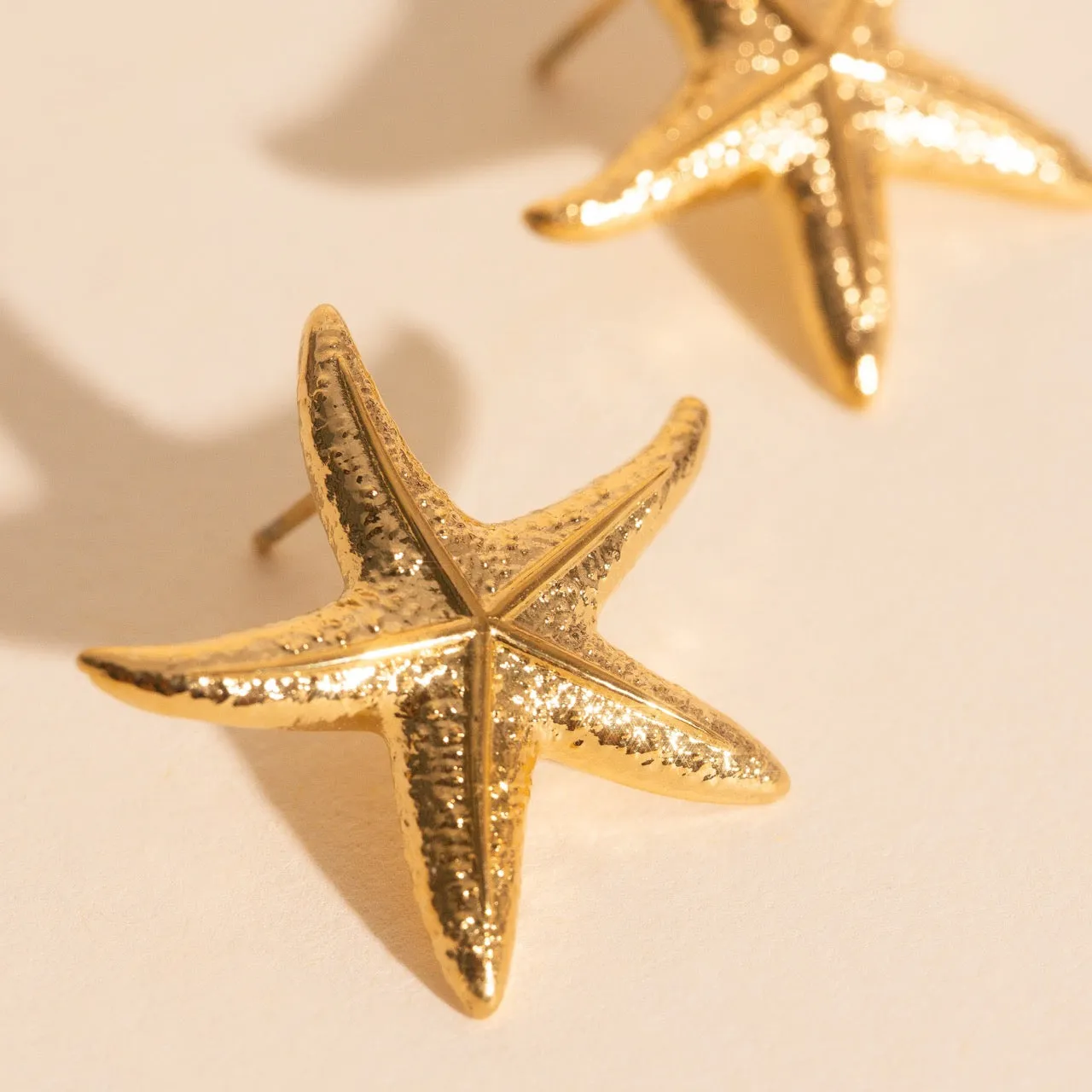 Jumbo Starfish Stud Earrings sold by Modcloth product image thumbnail 4