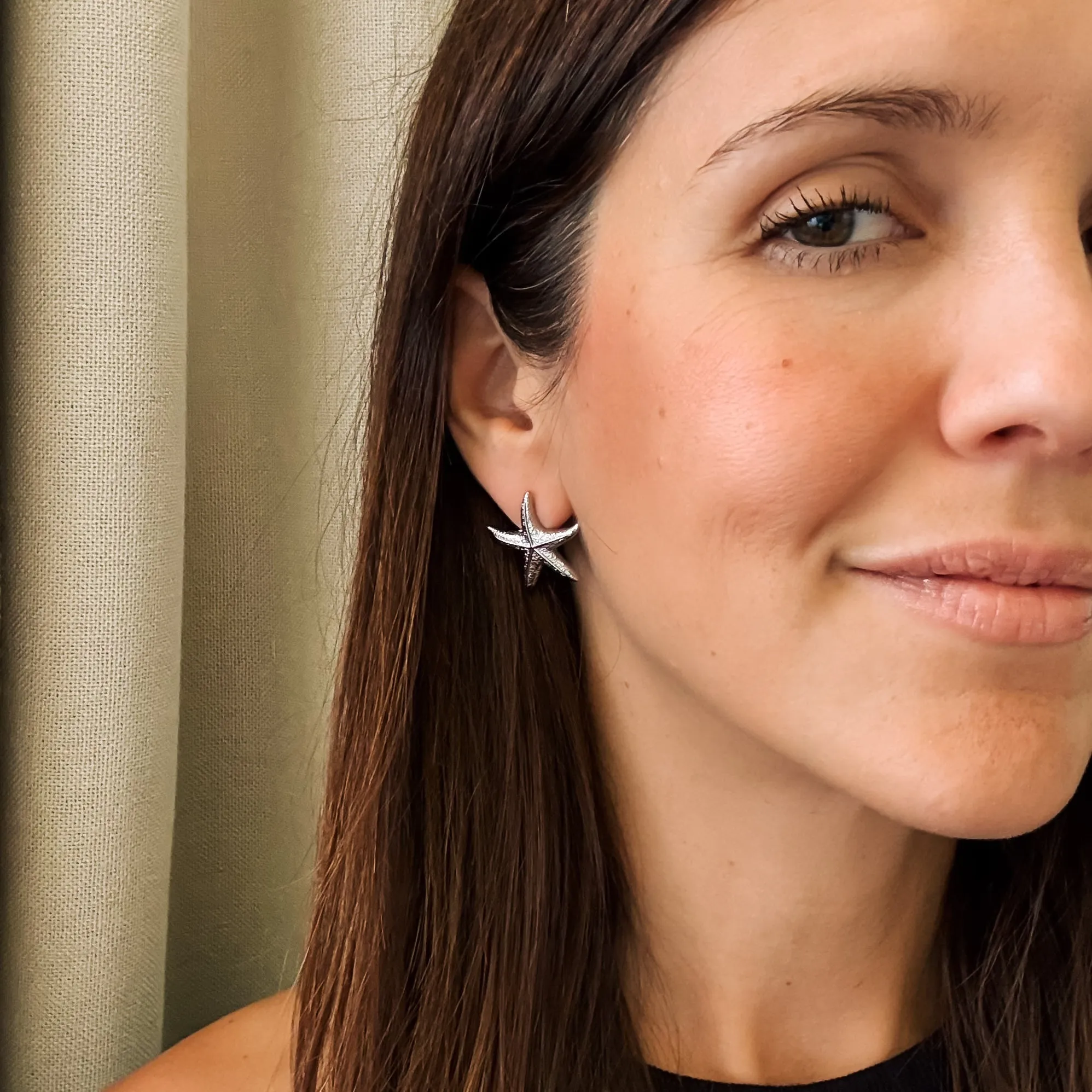 Jumbo Starfish Stud Earrings sold by Modcloth product image thumbnail 3