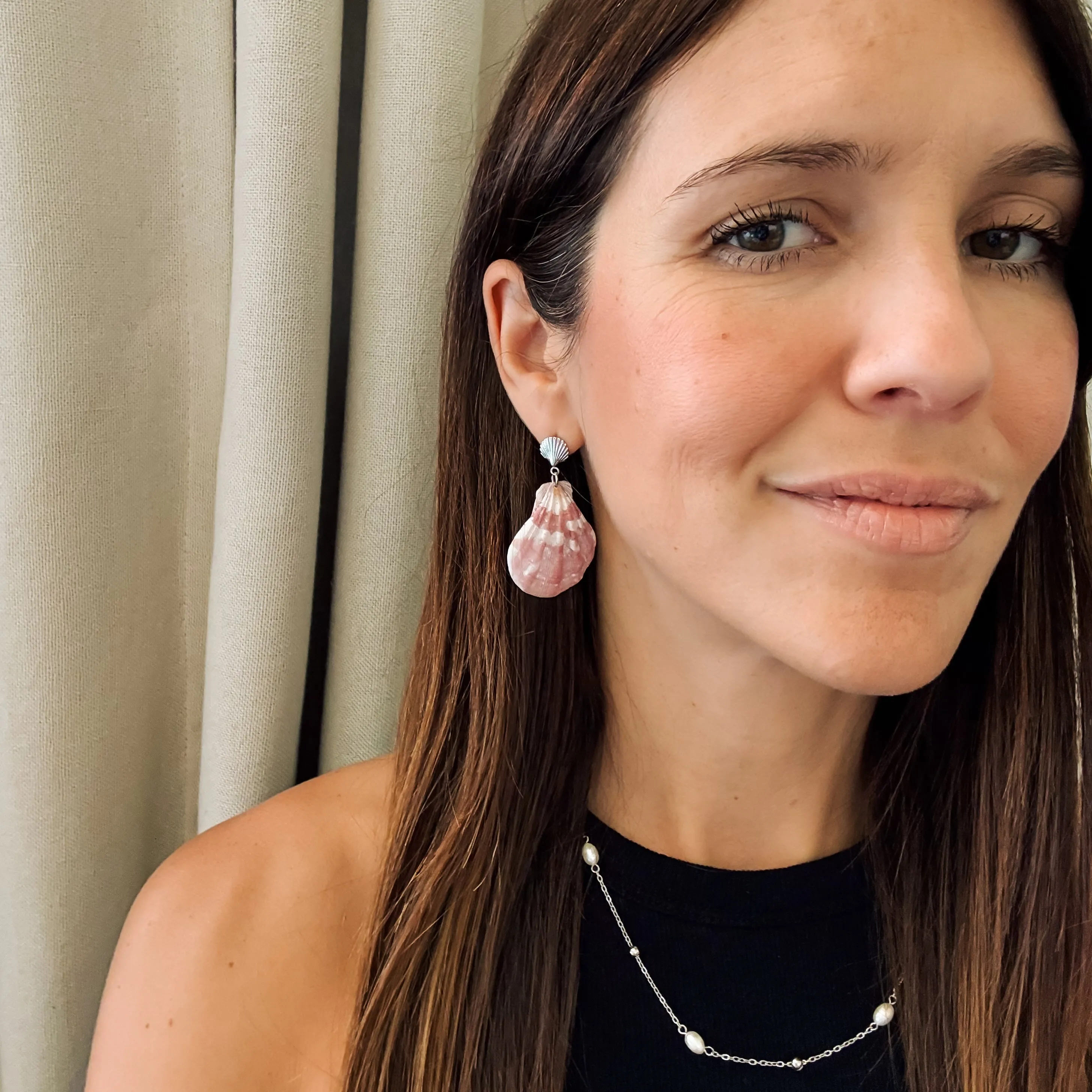 Seashell Dangle Stud Earrings sold by Modcloth product image thumbnail 3