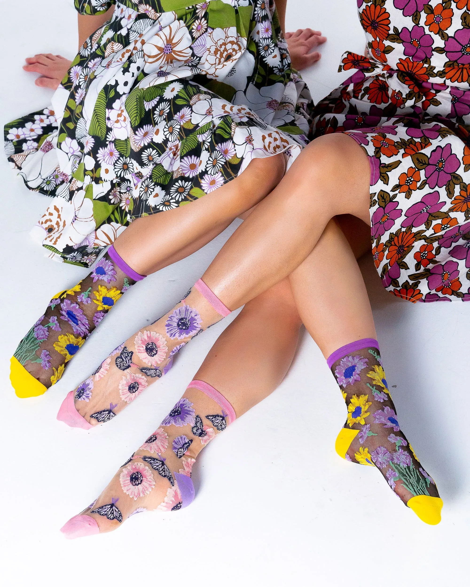 Sunflower Print Sheer Socks Bundle sold by Modcloth product image thumbnail 3