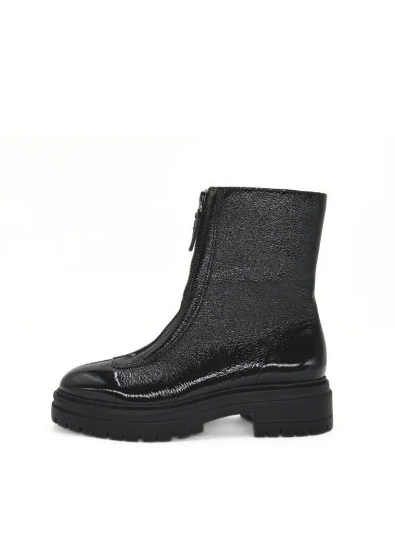 Zorro Patent Leather Booties sold by Modcloth