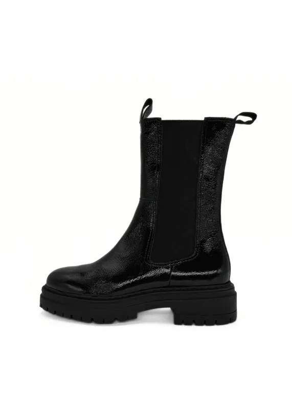 Sherry Patent Lugsole Booties sold by Modcloth