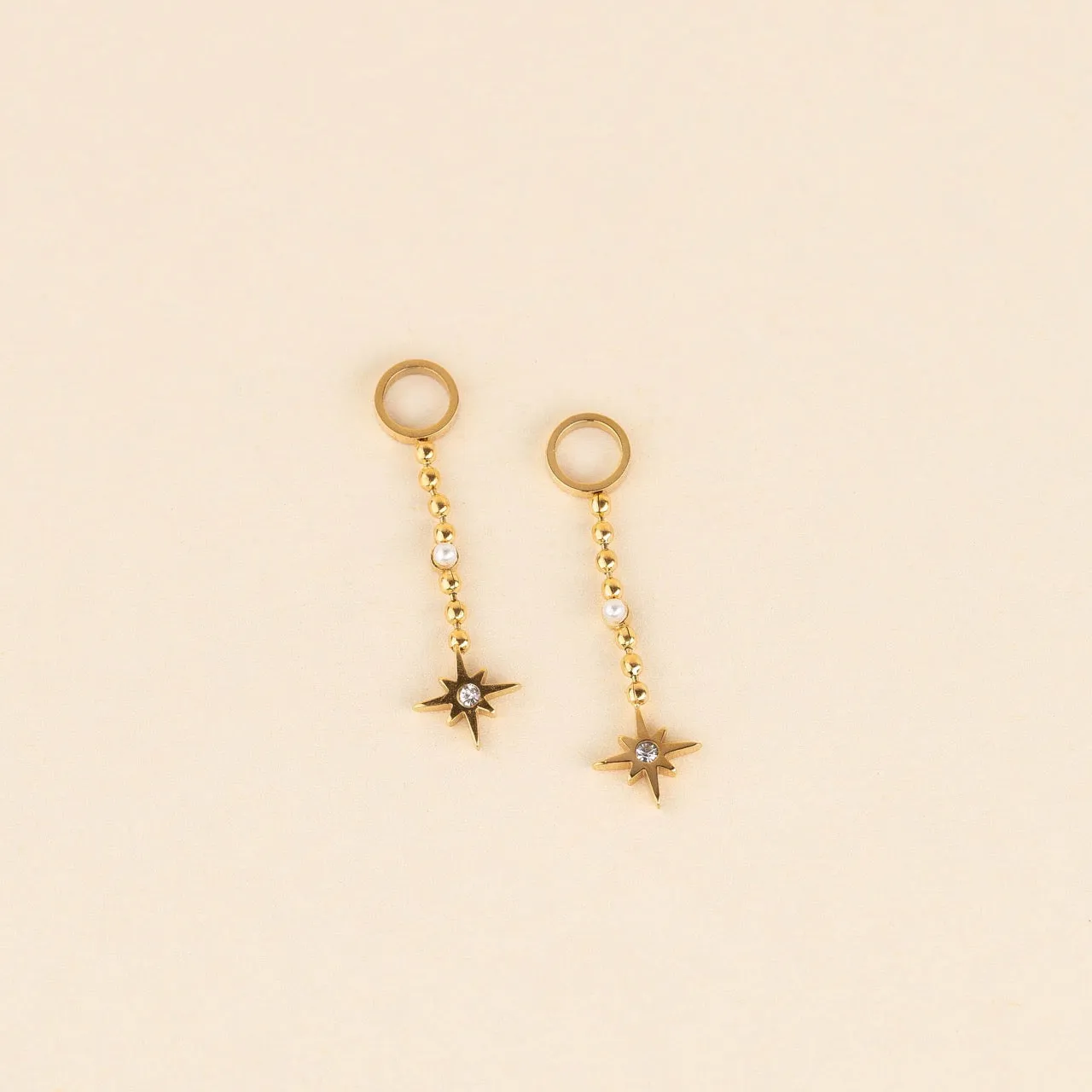 Dangle Starburst Huggie Hoop Charms sold by Modcloth product image thumbnail 3