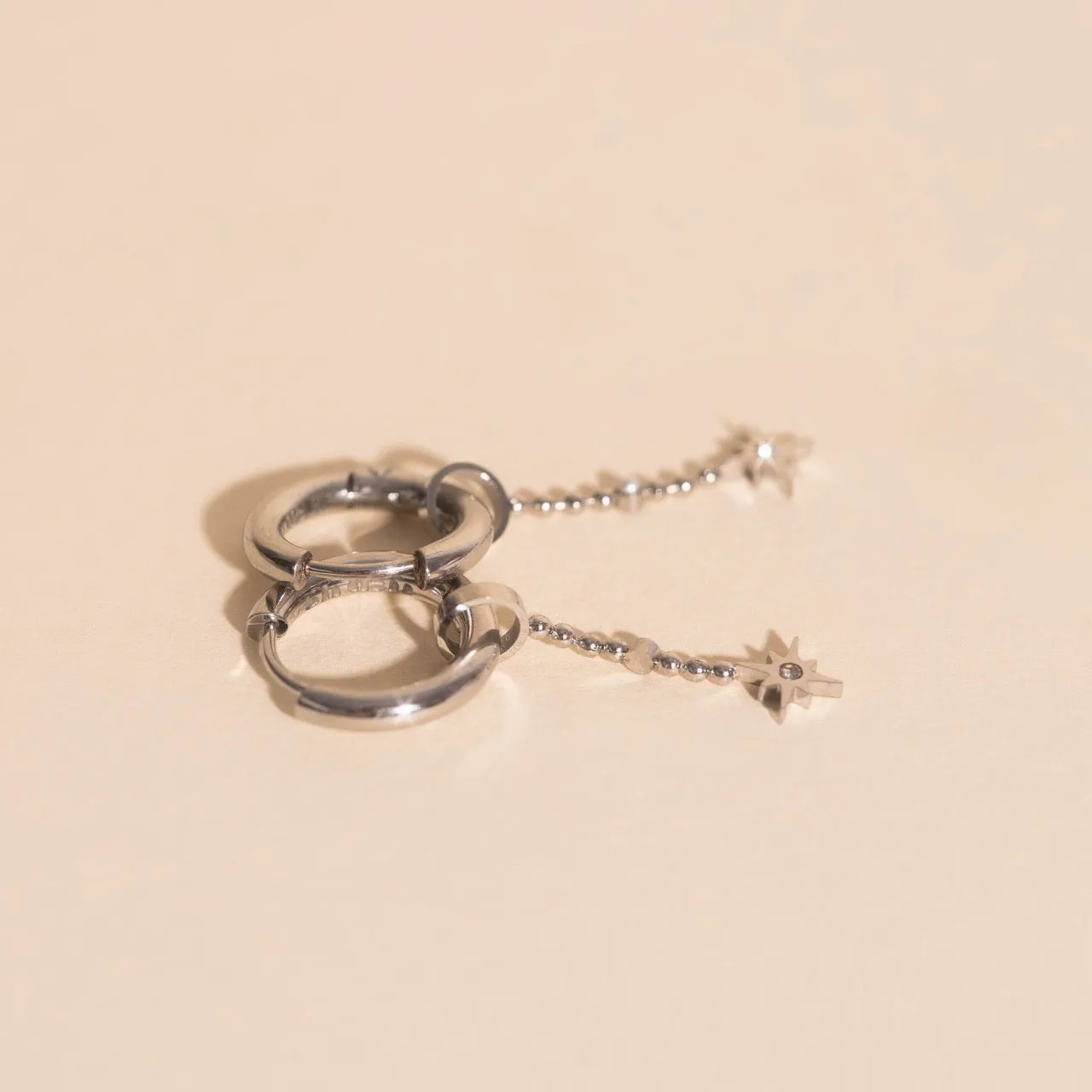 Dangle Starburst Huggie Hoop Charms sold by Modcloth product image thumbnail 2