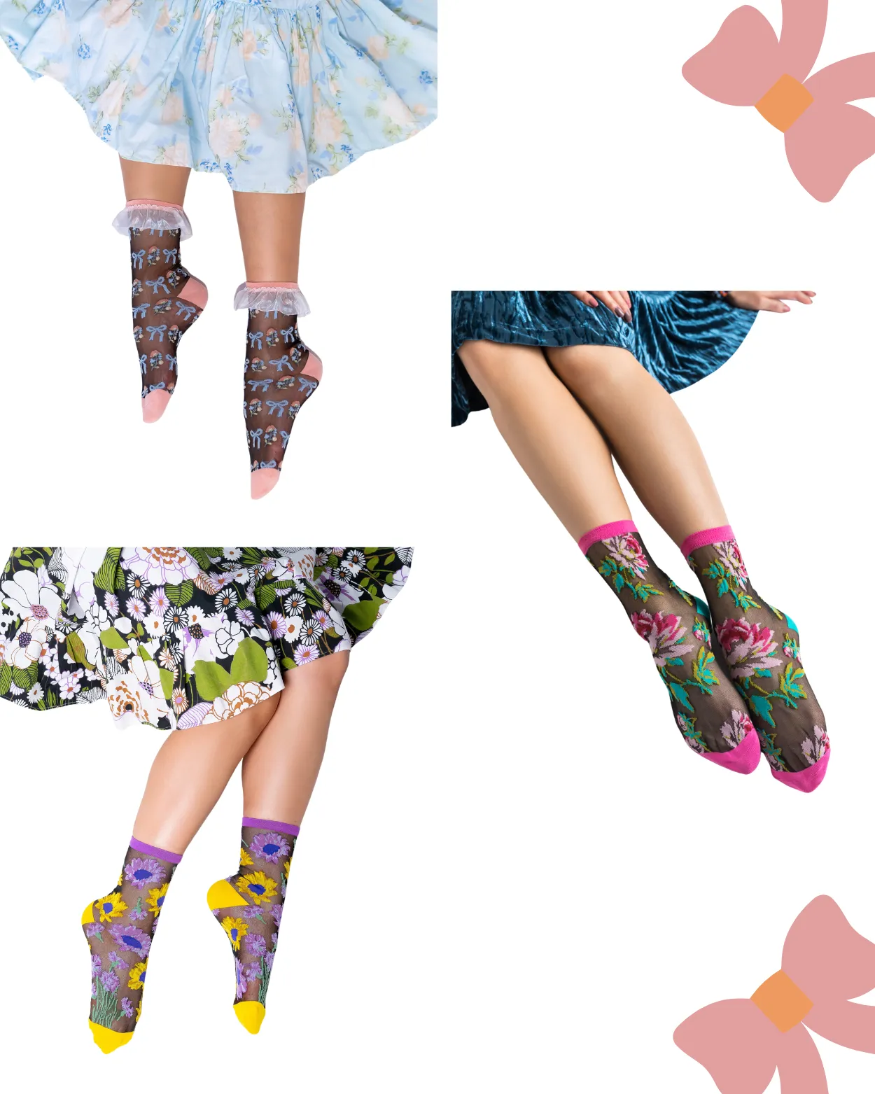 Black Sheer Socks Bundle 2 🌻 Floral Lover sold by Modcloth product image thumbnail 2