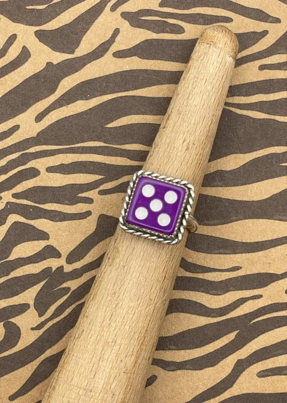 Sterling Silver Dice Ring sold by Modcloth