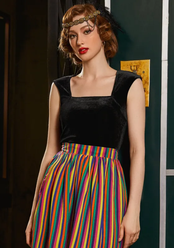 Unbelievable Bliss Velvet Top sold by Modcloth