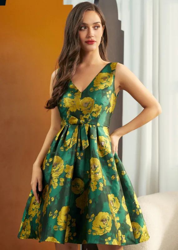 Gilded Garden Fit & Flare Dress sold by Modcloth