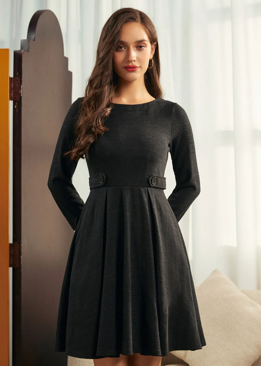 After Dark Fit & Flare Dress sold by Modcloth product image thumbnail 4