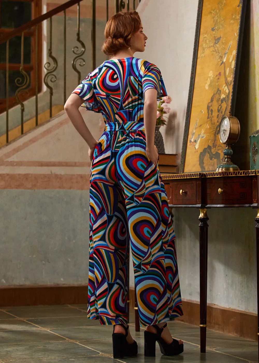 The Twist & Stripe Jumpsuit sold by Modcloth product image thumbnail 4