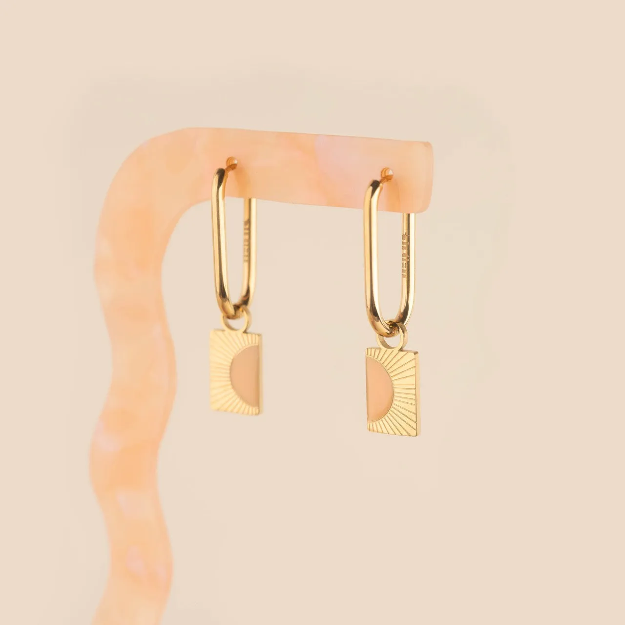 Split Sunburst Huggie Hoop Charms sold by Modcloth product image thumbnail 4