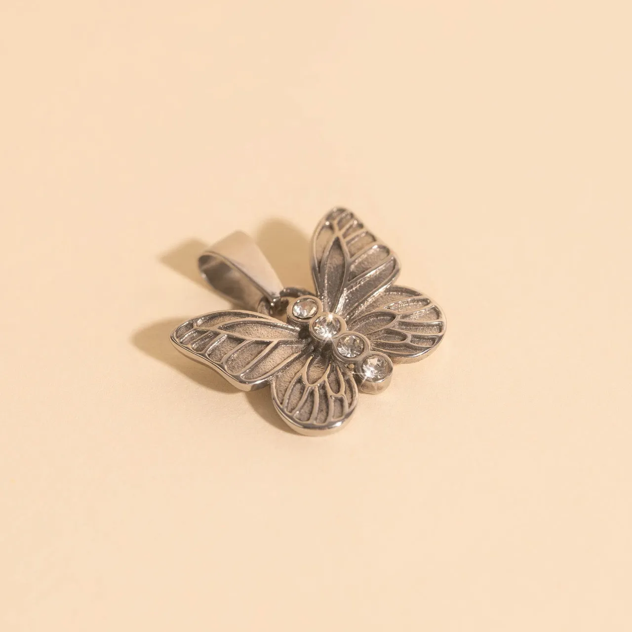 Butterfly Crystal Necklace Charm sold by Modcloth product image thumbnail 2